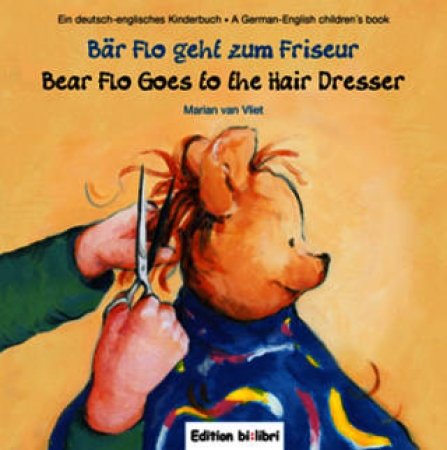 Bär Flo geht zum Friseur, Deutsch-Englisch