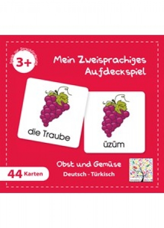 Mehrsprachiges Aufdeckspiel Obst & Gemüse, Deutsch-Türkisch